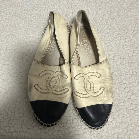 Chanel Leather Espadrilles size 36/5.5 - Picture 1 of 6